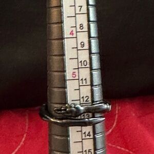 Black Goth Gothic Punk Grunge Emo Snake Ring Size 6 (5/20$)